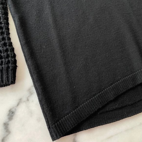 Alice + Olivia Black Wool Boatneck Sweater - Picture 7 of 14